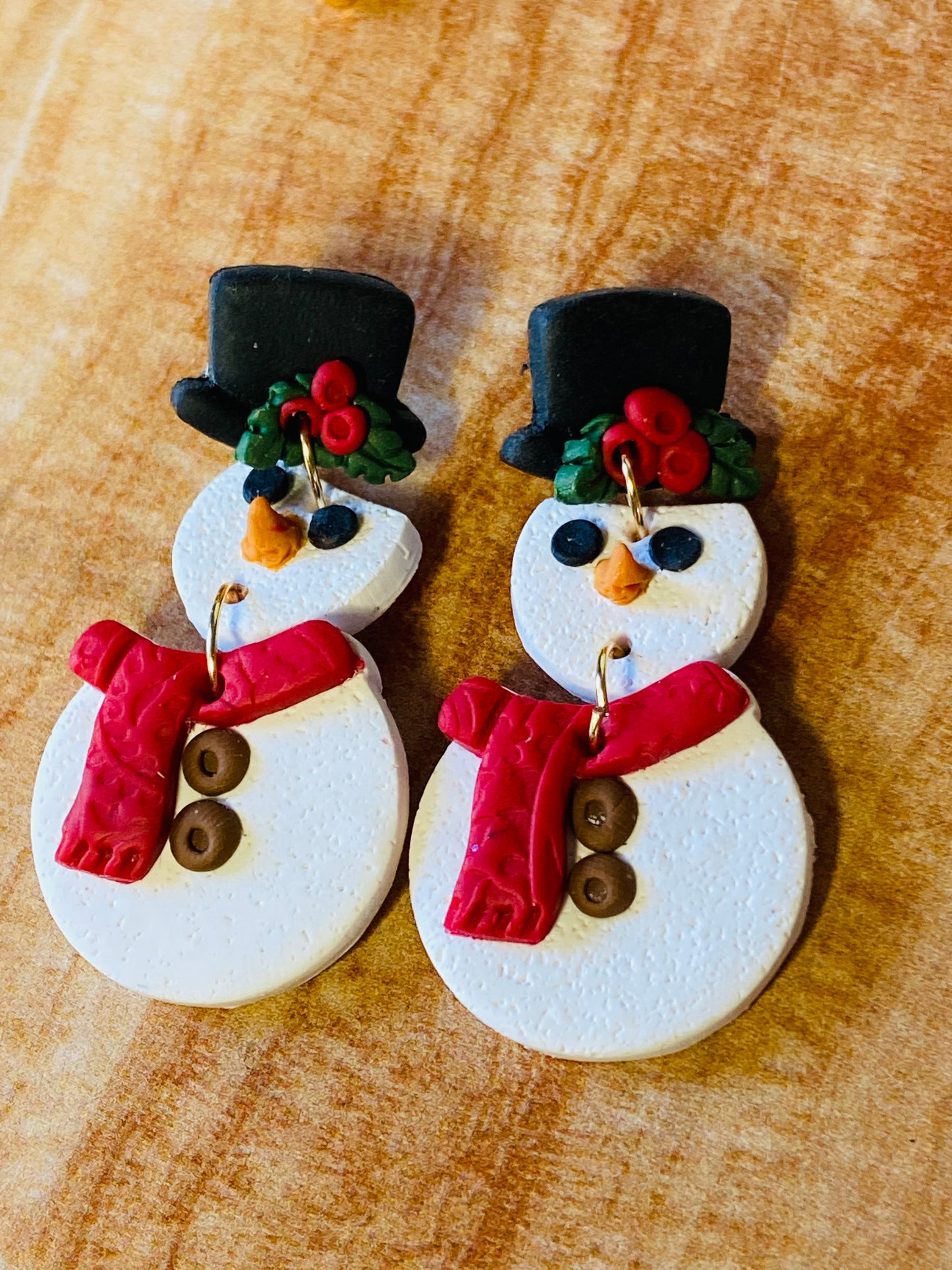 Snowman Earrings