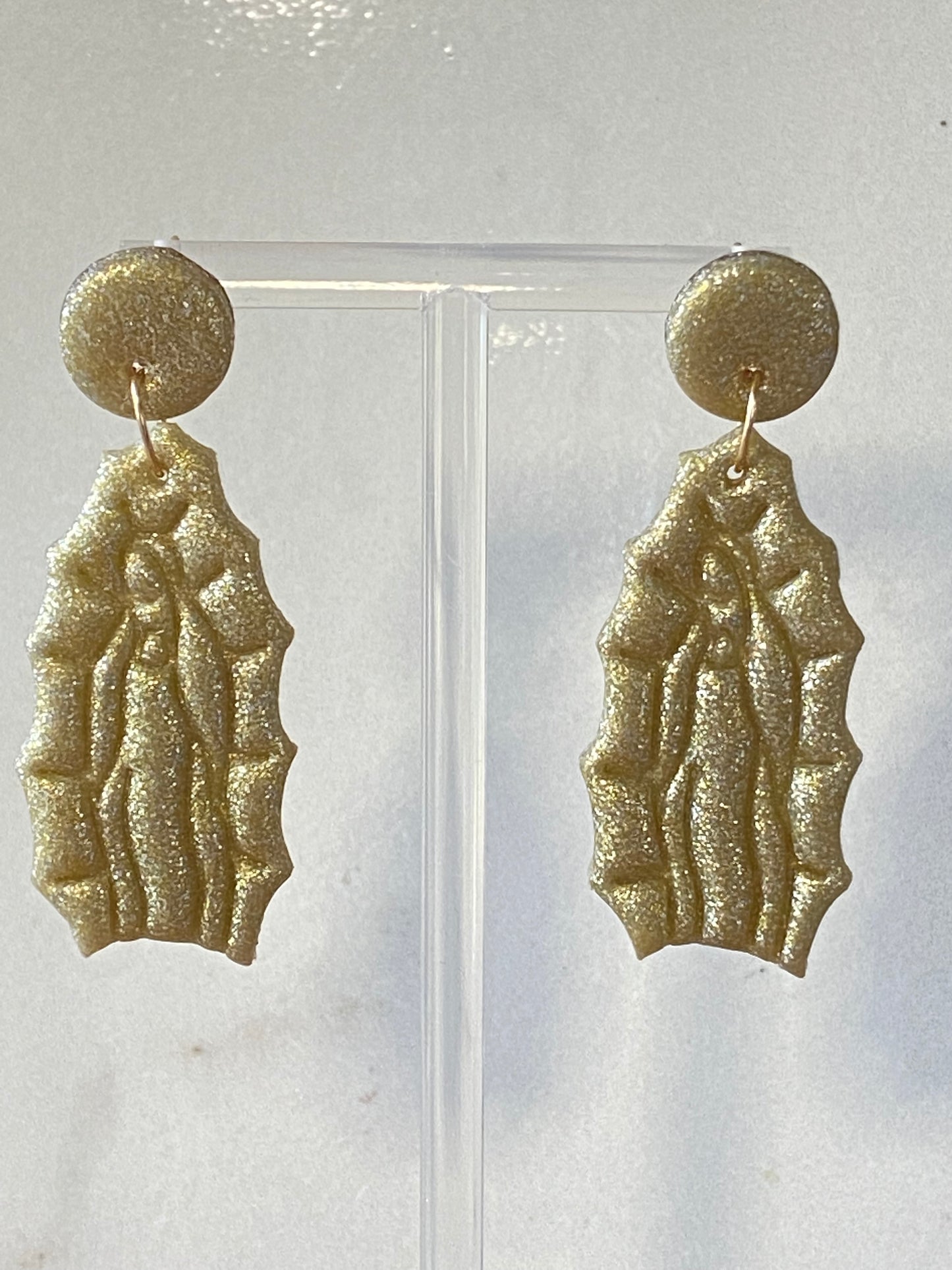 Guadalupe Earrings in Gold Glitter