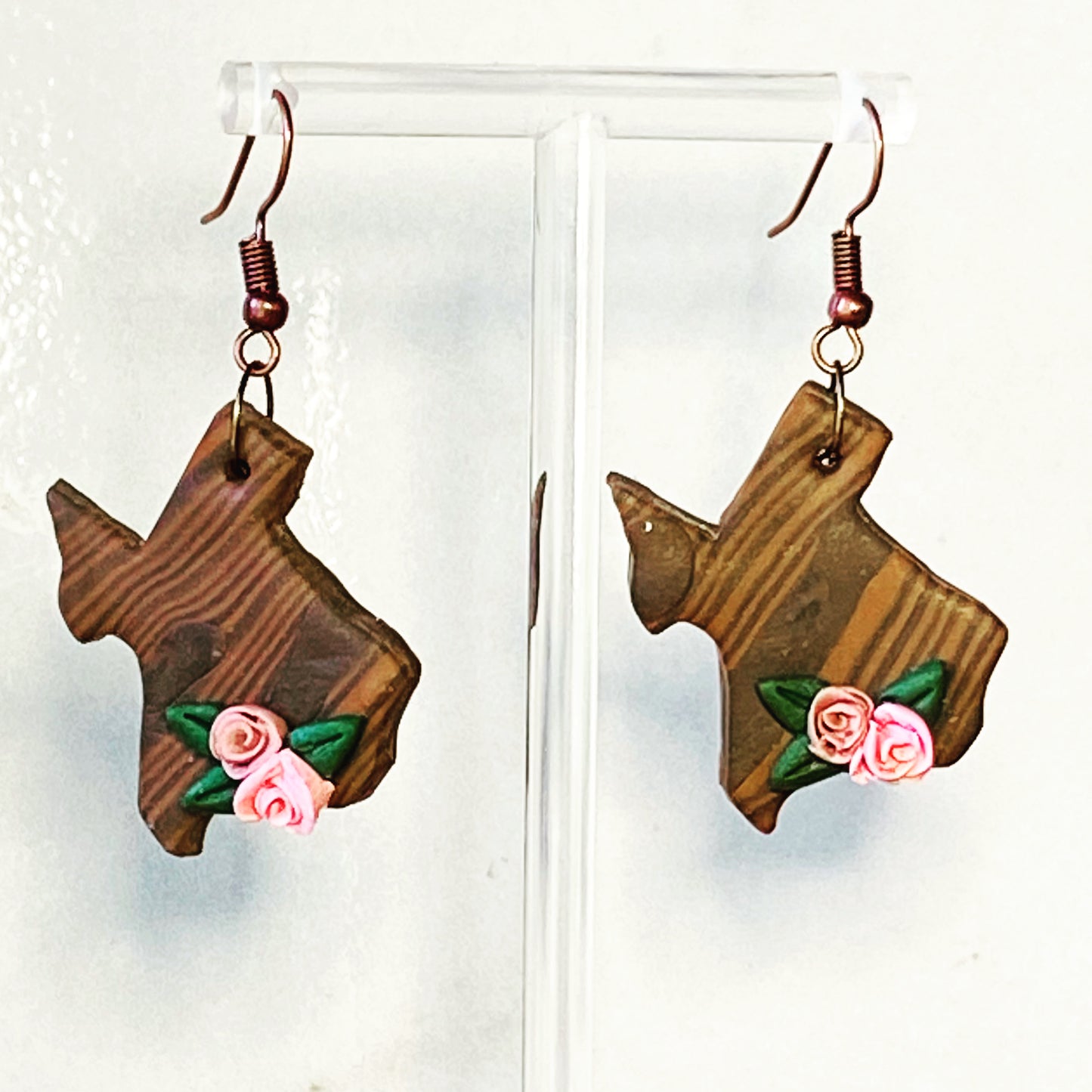 Texas Woodgrain Earrings