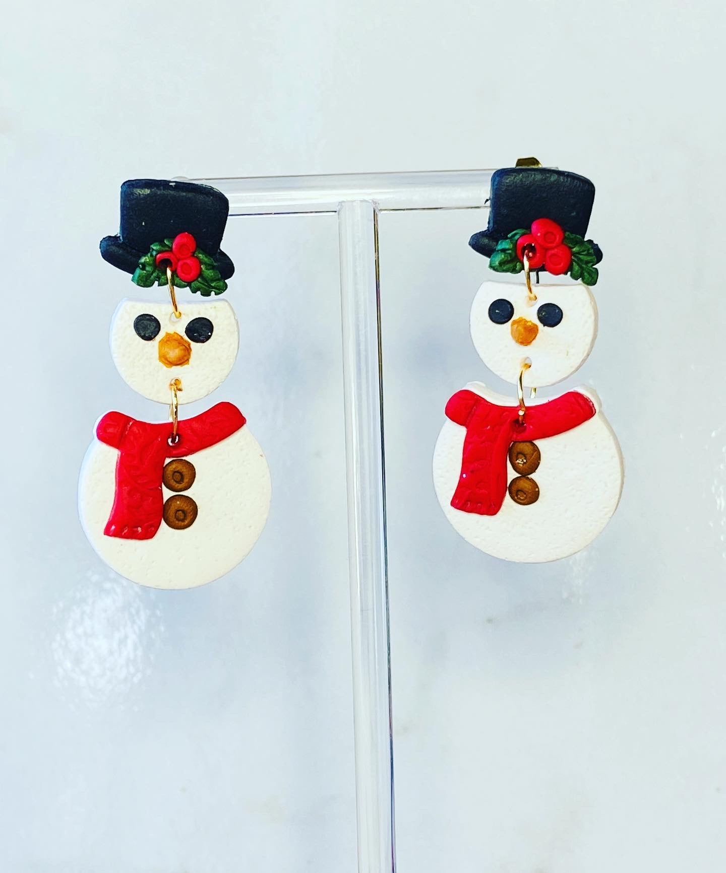 Snowman Earrings