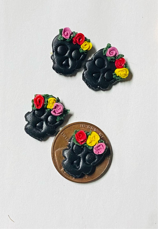 Sugar Skull Studs